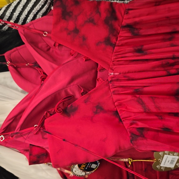 Chivon corset back with slit dress - Picture 6 of 6